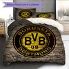 Borussia Dortmund Pattern Bedding Quilt Set  Home Decoration  Gift (1 * Duvet Cover + 2 * Pillowcase  Without Core)