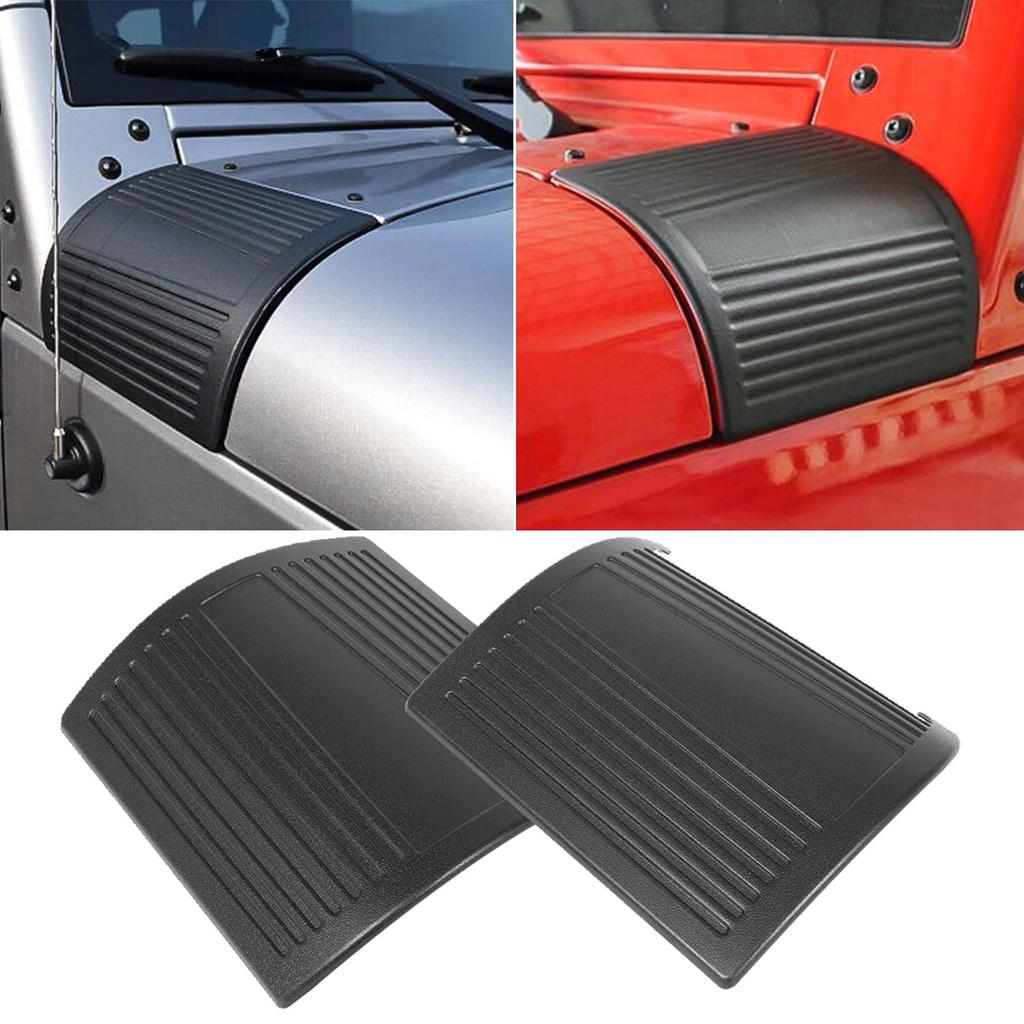 1 Pair Car Side Cowl Body Armor Black Plate Cover Trim Stickers for Jeep Wrangler JK TJ JL 1997-2025 Auto Exterior Accessories