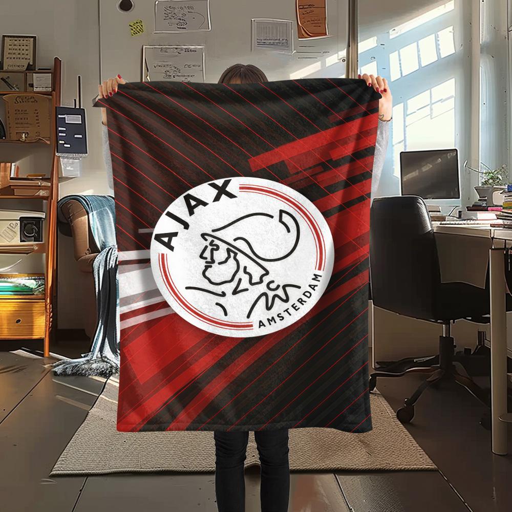 AFC Ajax poster  FlAannel Blanket, High quality Comfortable for All Seasons, Home Decor, Warmth and Comfort