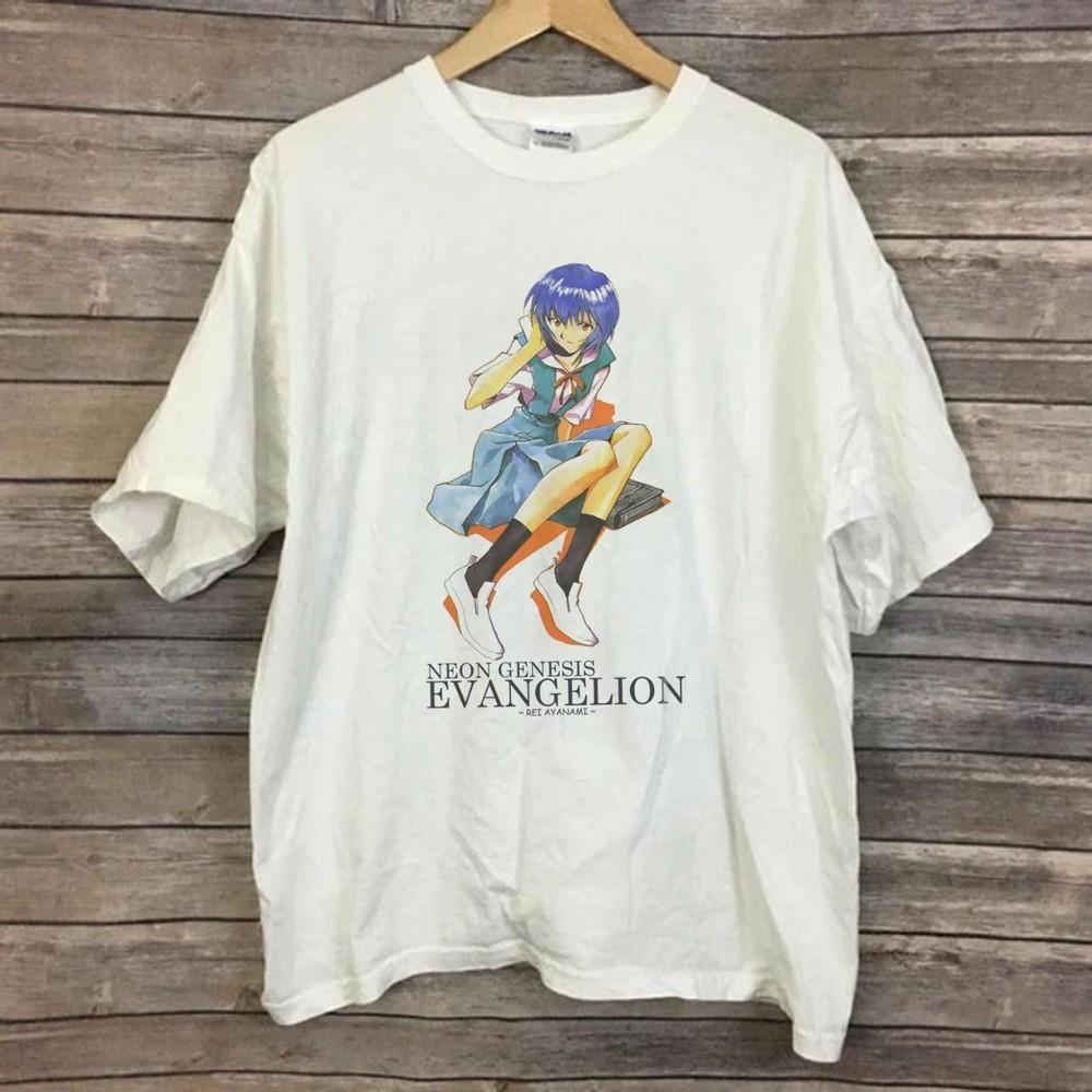 Аниме манга Т-shirt Neon Genesis evangelion QT3903 Унисекс M