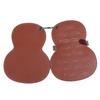 Leather Guitar Pick Holder Bag Guitar Shaped Guitar Pick Clip Gift Guitar Plectrums Bag  Bass