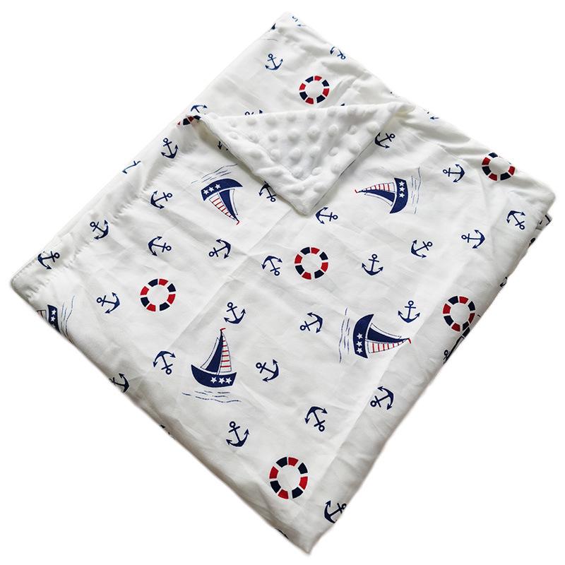 Coperta/Trapunta Rassicurante per Bambini in Cotone Twill a Doppio Strato