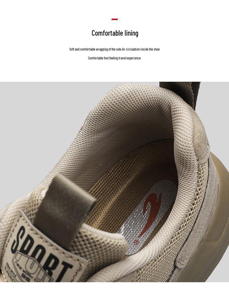 Autumn 2025 Men's Work Shoes: New Style Thick-Soled, Wear-Resistant Labor Protection Sneakers for Construction.