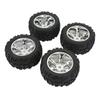 4PCS RC Rubber Tires Strong Cushioning Wear Resistant Replacement Rubber Tires for Traxxas Maxx