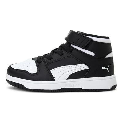 Rebound Layup Sl Retro Casual High-Top Skate Shoes Kids Skate Shoes Black 370488-01