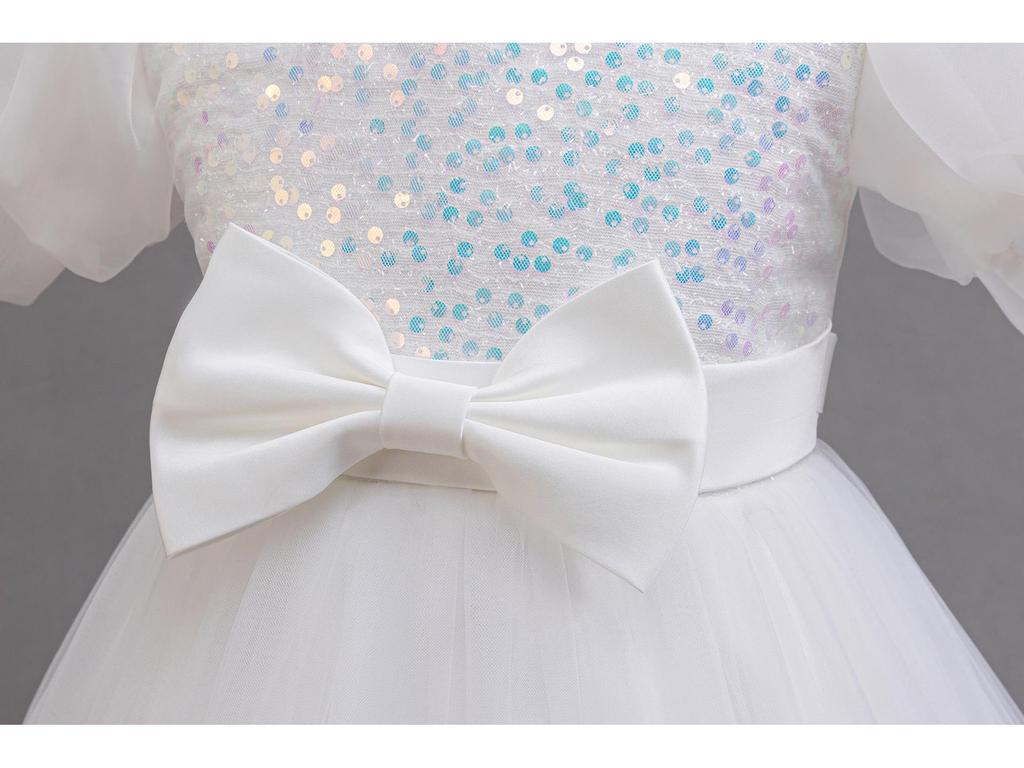 European and American Sequin Princess Evening Dress for Girls