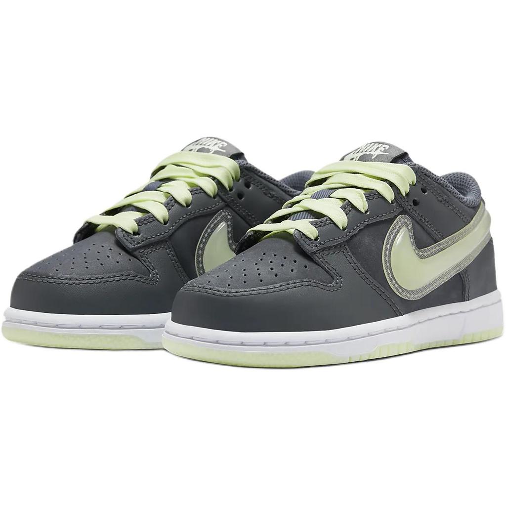New Nike Dunk Anti Slip Wear Resistant Low Top Kids' Skateboarding Shoes Gray Children Aged 3 7 Years Old HQ3241-068