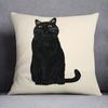 Cute kitten pattern pillowcase home fabric decoration sofa cushion living room bedroom square pillow cover home