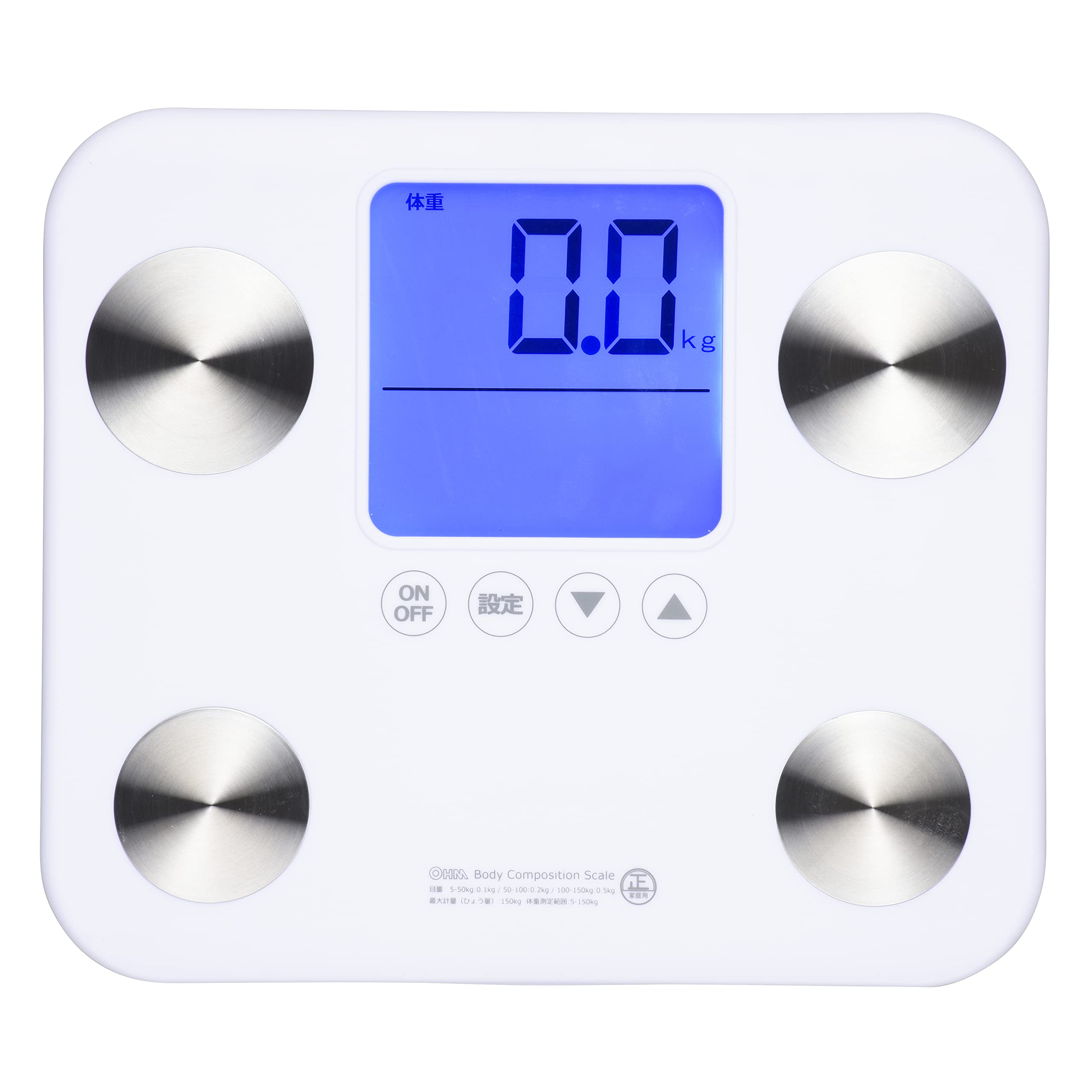 

Weight and Body Composition Meter Large Screen with Backlight White HB-K130-W 08-0099 білий