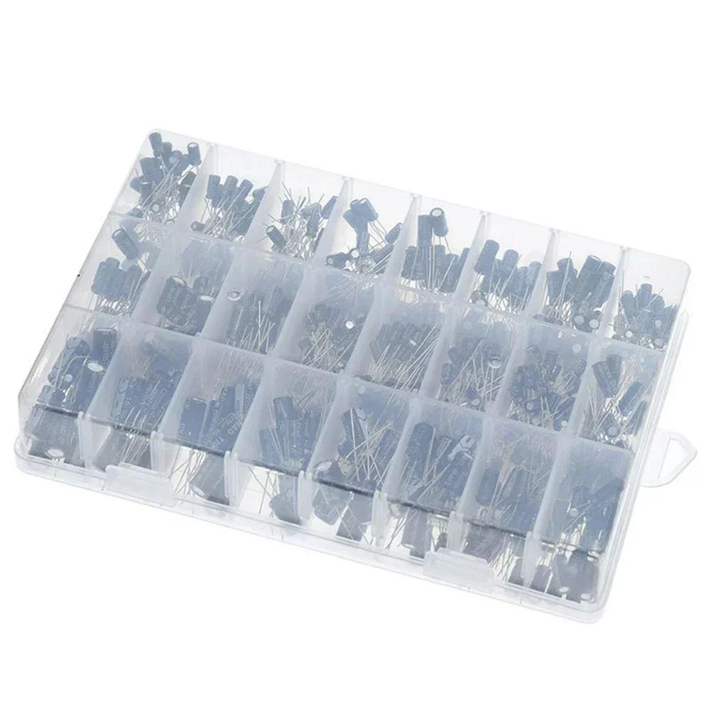 Electrolytic Capacitors 271.6G 500pcs Aluminum DIY 0.1 UF-1000 UF For Various Electronic Applications Manufacturing Circuits