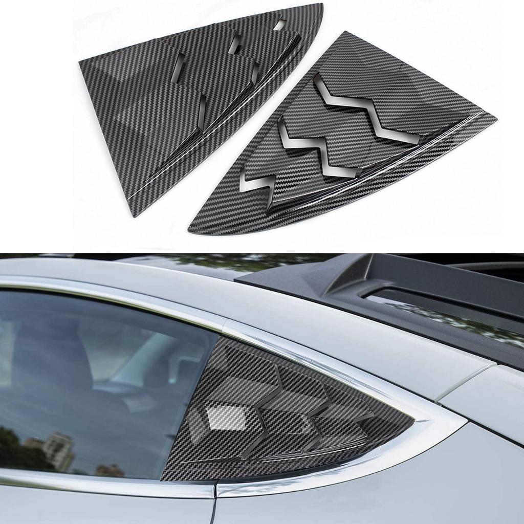 17-22 Tesla Model 3 Protection de Lunette Arrière & Autocollant Décoratif à Lamelles