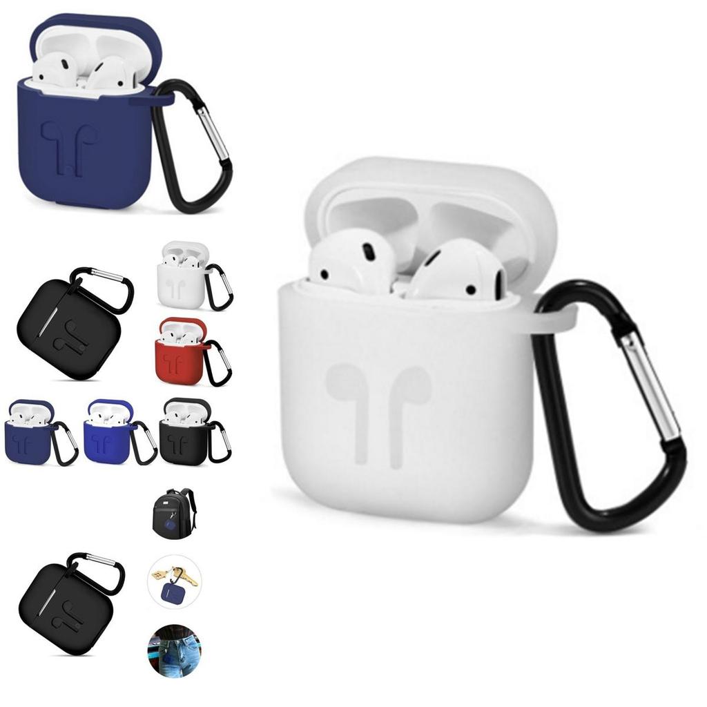 Shockproof Apple Airpods Case Cover Skin With Antilost Strap And Charging Compatibility