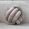 Ins Nordic Hand-woven Three-strand Rope Knotted Ball Pillow Creative Children's Living Room Bedroom Pillow