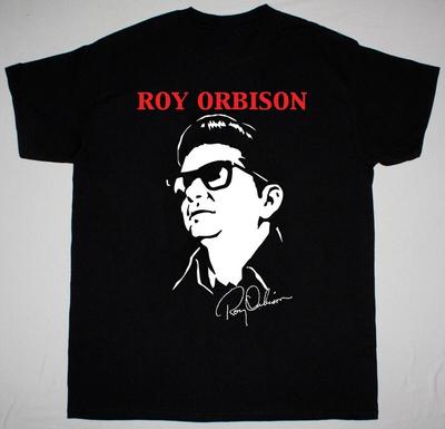 NEU Roy Orbison Big Face Klassisch Schwarz Alle Größen T-Shirt OM133