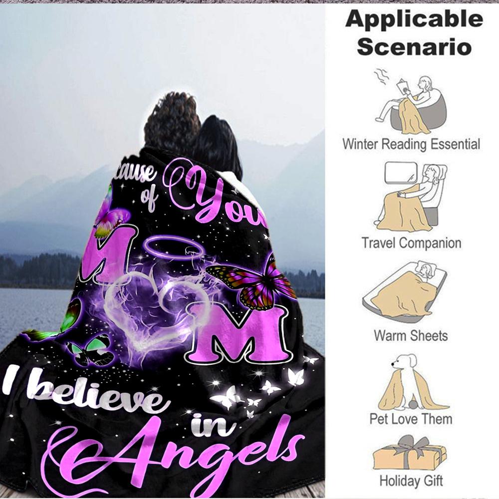 1pc To Mom I Love Blanket - Perfect Gift for Birthdays, Christmas & Halloween- Soft, Warm & Versatile yy250909181