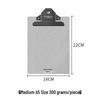 Chuntian Stainless Steel Clipboard with File Clip and Sticky Note Holder, A4/A3 Size