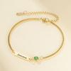 Cazador Stainless Steel Custom Name Engraved Bar Birthstone Bracelets for Women Personalized Box Chain Bracelet Jewelry