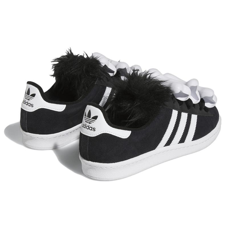 adidas Jeremy Scott X Adidas Campus 80s 'Bones Black' Sneakers HQ4493