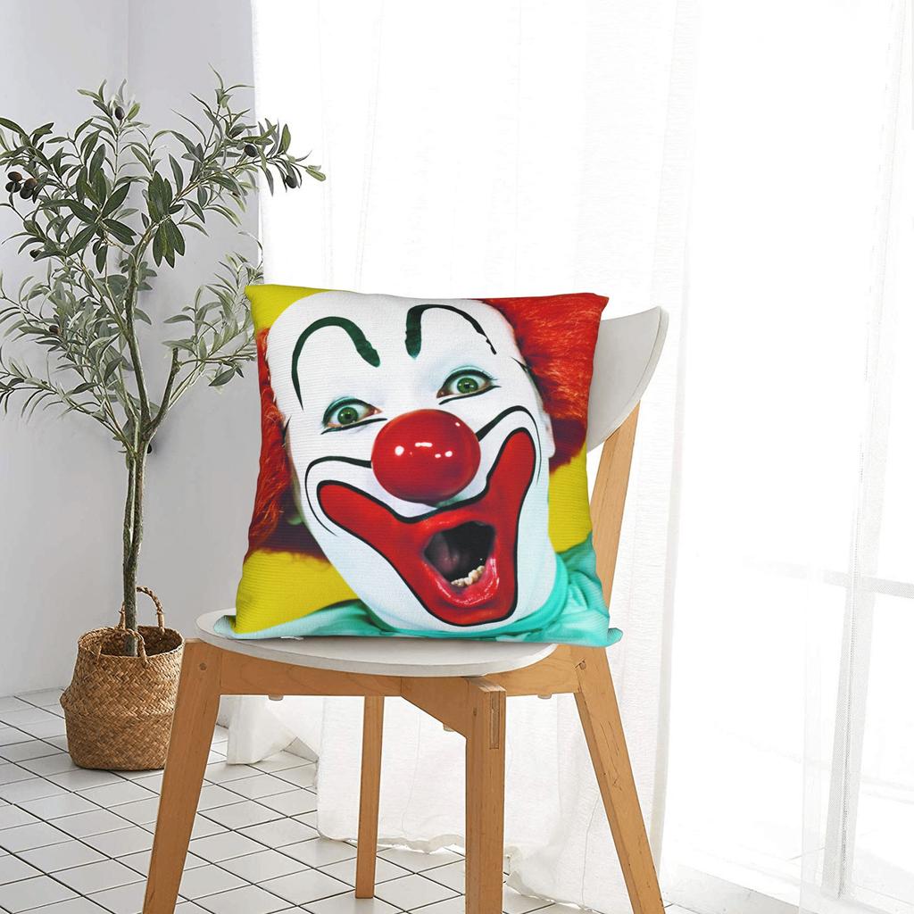 Pillow Case Funny Clowns B-Bozoeds  Comfy Pillow Cover For Chair Sofa Home Decor Kawaii Pillowcases