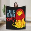 Lion King Simba Friends Blanket  Wool Awesome Breathable Throw Blankets for Chair Covering Sofa  Winter