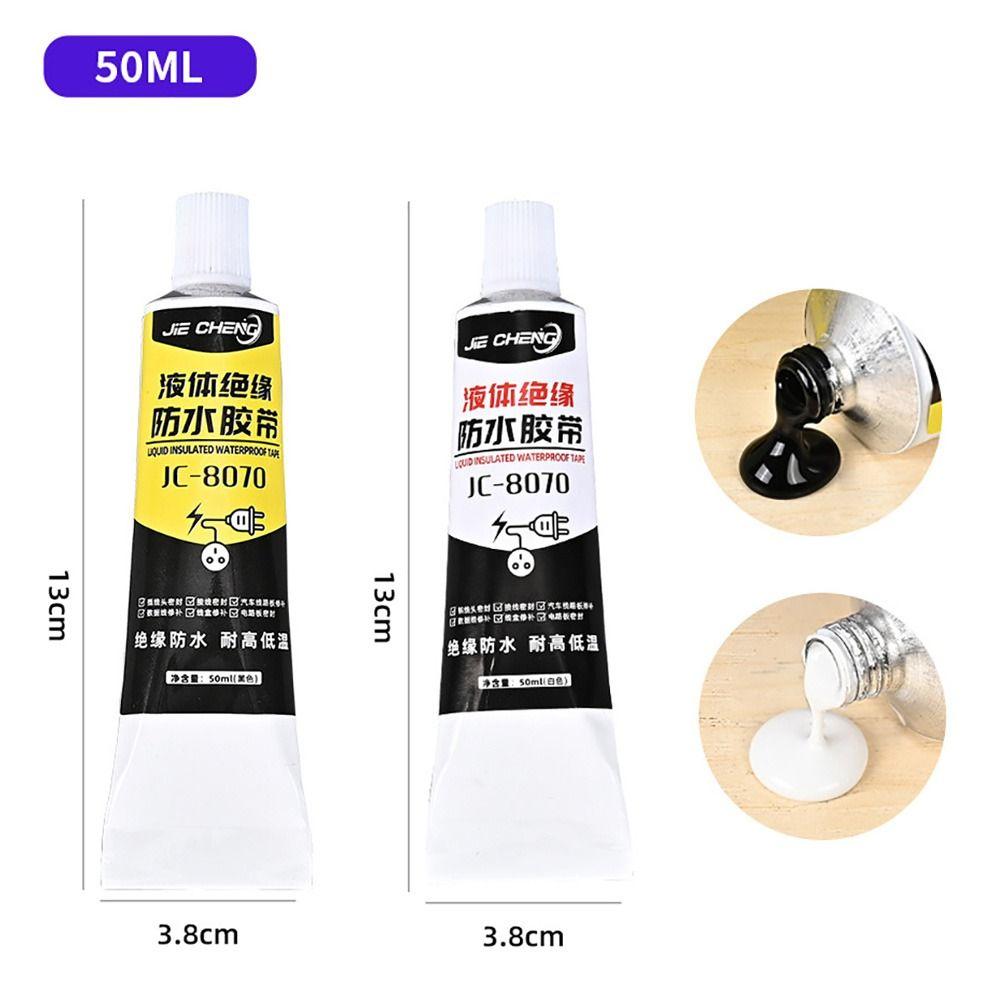 1Pcs Sealant Electrical Tape Waterproof High-Temperature Resistant Liquid Insulating Tape 50ml Wire Cable Repair Glue