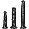 Female 3-piece Set Large Simulation Penis Masturbation Device Butt Plug Thick Long Cock