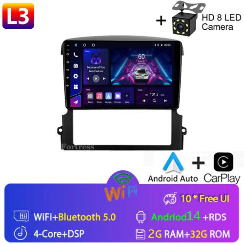 Android 13 For Kia Sorento BL 2002-2011 Car Radio Multimedia Navigation GPS CarPlay Stereo 2 Din Screen Head Unit