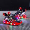 2024 Luminous Boys Luminous Shoes Tenisky se světly Boty Dětské Cartoon Led Light Shoes Tide