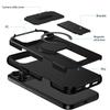 Shockproof Armor Flip Camera Protect Phone Case for IPhone 17 16 13 12 11 Pro Max 14 15 Plus 16E 17 Air for Magnetic Stand Cover