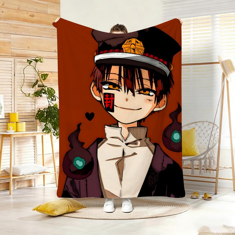anime character H-HanakoS kunS Throw Lightweight 240g Flannel Blanket Soft Skin-friendly for Summer Cooling