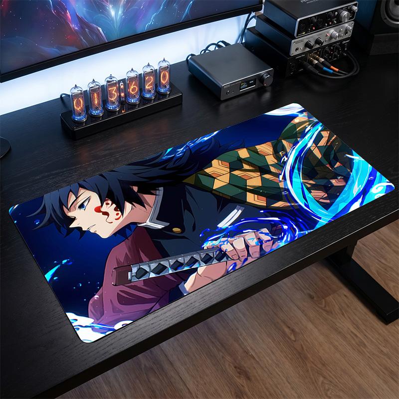 Tappetino Mouse Stampato Tomioka Giyu Antiscivolo Impermeabile Gomma Tappetino da Scrivania per Gaming Ufficio Laptop Decorazione Casa Regalo
