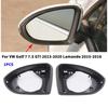 1PCS For VW Lamando 2015-2018 Golf 7 7.5 GTI 2013- ABS Car Rearview Side Wing Mirror Cover Frame Door Exterior Housing Trim