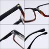 B24009 Unisex Square Reading Glasses with Fashionable Nail Design and Anti-slip Groove Temples