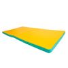 Gymnastic Mat Gamma 200x100x8 Four-part - Green/yellow