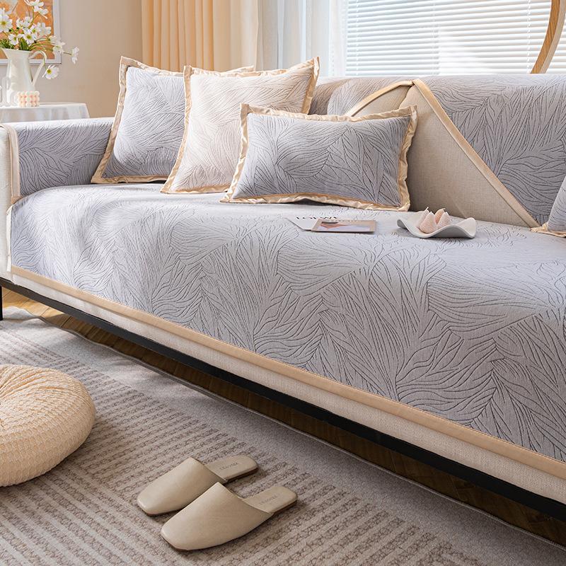 

Скандинавский жаккардовый чехол для дивана, высококачественный сплошной цвет, нескользящая подушка для дивана, современный чехол для дивана, полотенце, домашний декор для гостиной 70x70cm 1pcs