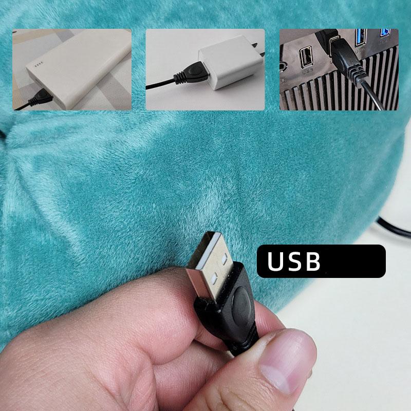 New USB-powered Electric Foot Warmer for Winter Electric Heated Foot Warmer Plush Foot-warming Wonder Frostbite-proof Foot Warmer