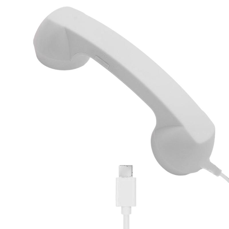 Ergonomic Comfort Lightweight ABS Type C Handset for Extended Use During Phone Calls and Music Playbacks