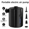 Air Pump Portable Electric Air Pump 5200mAh Rechargeable Battery USB Type-C Charging Mini Air Inflator & Deflator with 4 Nozzles