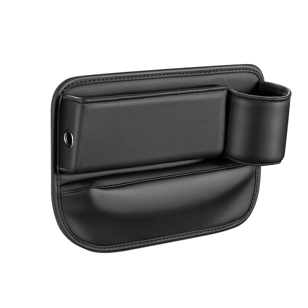 Organizador de preenchimento de lacunas de assento de carro com suporte de copo para carregamento universal para console de carro