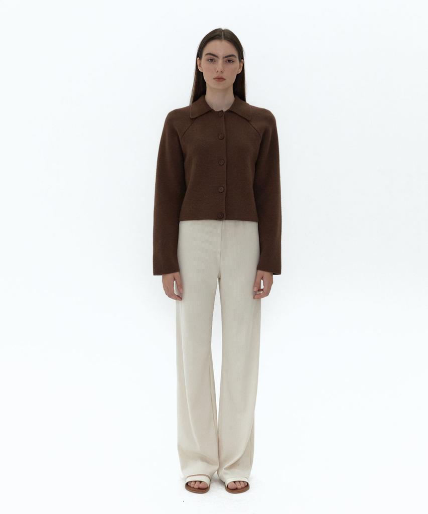 38COMEONCOMMON 21Au Rib Knit Pants (Cream Beige)