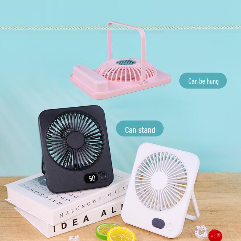 F10 Ultra-Thin USB Digital Display Portable Desktop Fan