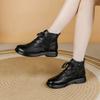 Autumn Early Winter Genuine Leather Shoes Women Ankle Boots Retro Soft Cow Leather Brand Ladies Boots Plus Size 41
