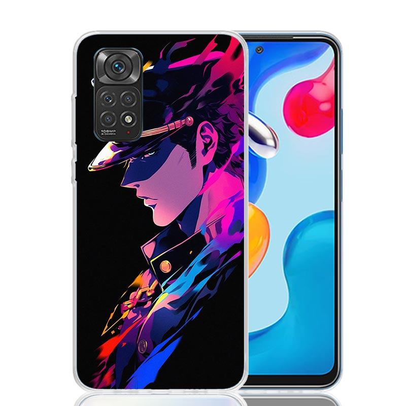 JoJo's Bizarre Adventure Kujo Jotaro Phone Case For Xiaomi Redmi Note 15 14 13 12S 12 Pro Plus 11S 11E 11 11T 10S 10 Art Soft Pa