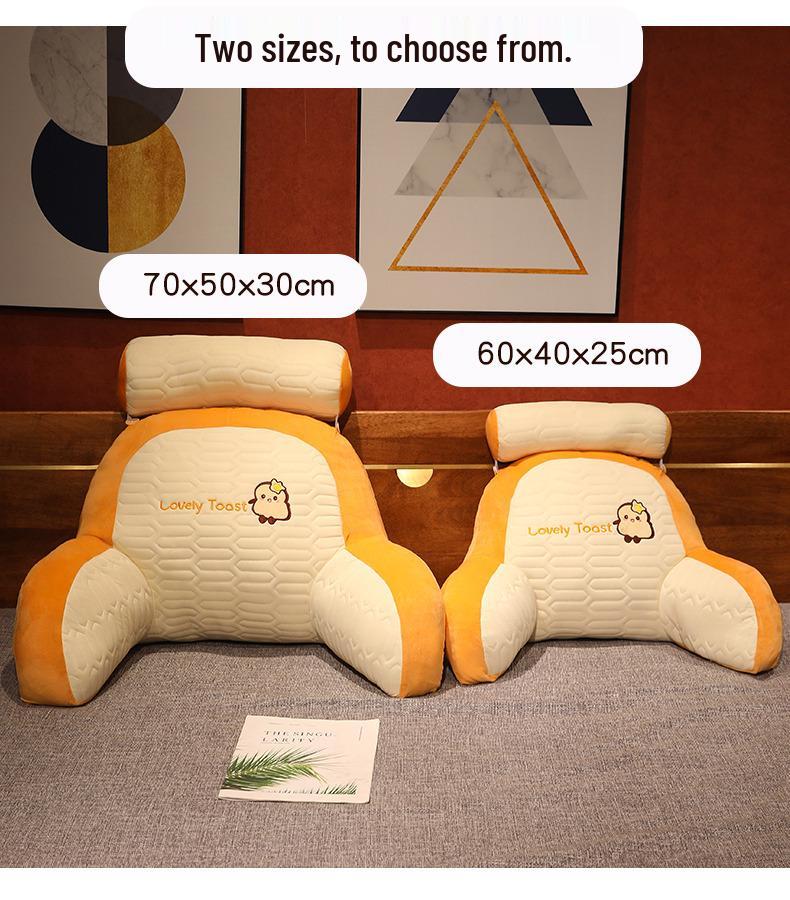 Großes Rückenlehnen-Lesekissen - Weiches Bettseiten- & Bürokissen zur Lendenwirbelstützung