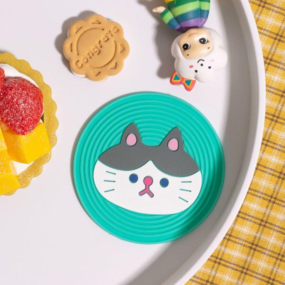 Table Decor Animals Cartoon Mugs Cover Heat Resistent Cup Mat Place Mats Silicone Coaster Placemats