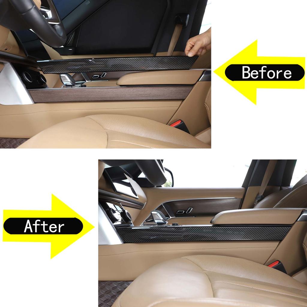 ABS Carbon Fiber For Land Rover Range Rover Vogue L460 2026-2026 Car Center Console Side Trim Strip Sticker Car Accessories