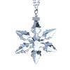 Faux Crystal Snowflake Ornament Sparkly Clear Faceted Snowflake Christmas Tree Ornament for Winter Wonderland Decoration Holiday Party Favors