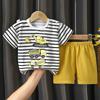 T-Shirts Bequeme Shorts Polyester Lässig Tägliche Kleidung Für Mädchen Set Baby Sommer Outfits Cartoon Jungen Kurzarm