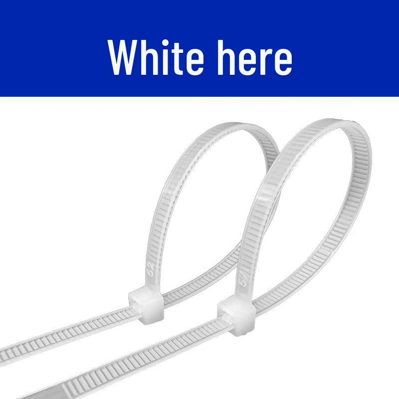 Black & White Self-Locking Nylon Cable Ties with National Standard Certification