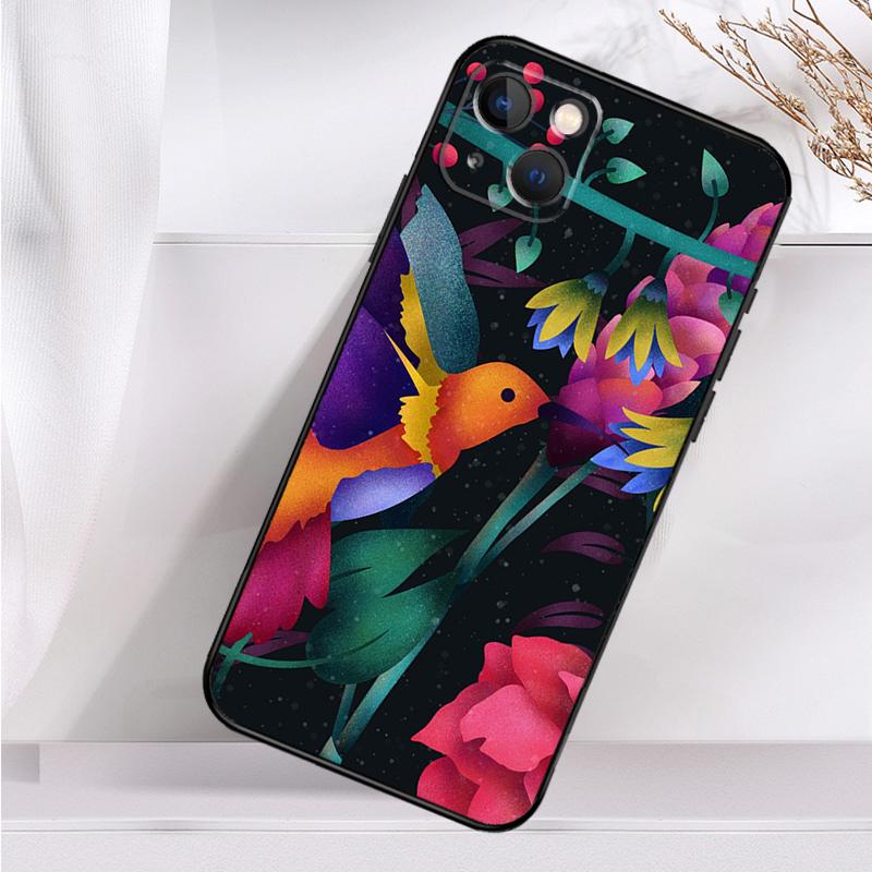 Hummingbird Shockproof Case For iPhone 17 16 Pro Max 11 14 15 Plus 12 13 Mini 16e 17 Air Phone Cover